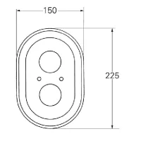 Ricambio rosone piastra esterna 47188000 per Automatic 2000 (prima serie) ed Groheterm 1000 (prima serie) Grohe 47188000