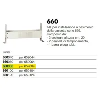 Kit per installazione a pavimento della cassetta serie 659084 660080