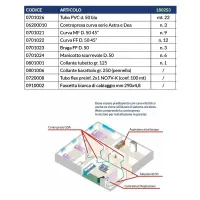 Set completo per predisposizione impianto n. 3 punti presa senza cavo elettrico per sistema Wireless 1802S3