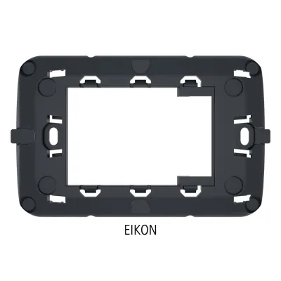 Vimar EIKON, grigio scuro - Supporto adattatore per placca Vimar EIKON, grigio scuro NA695