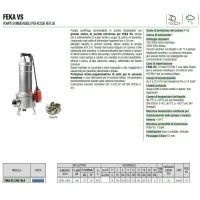 Dab Pumps FEKA VS 1200 M-A Pompa sommergibile in acciaio inox per sollevamento acque reflue 103040120