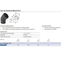 Curva Geberit Silent-Pro 15° ø50 mm 393.220.14.1