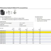 Riduzione Geberit Silent-Pro eccentrica ø90 x 50 mm 393.472.14.1