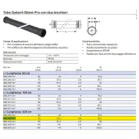 Geberit Silent-Pro tubo a 2 bicchieri ø75 mm L. 2000 mm 393.313.14.1