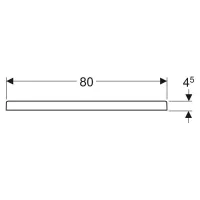 Geberit 45 piatto doccia quadrato 80x80 cm, colore bianco finitura lucido 550.048.00.1