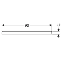 Geberit 45 piatto doccia quadrato 90x90 cm, colore bianco finitura lucido 550.049.00.1