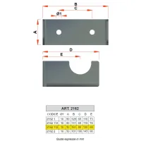 2162 - Supporto in metallo zincato per separatore idraulico - Misura 1"1/2 2162 112