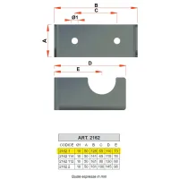 2162 - Supporto in metallo zincato per separatore idraulico - Misura 1" 2162 1