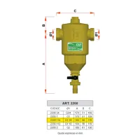 2200 - Defangatore per impianti termici - Misura 1"1/4 2200 114