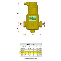 2250 - Disaeratore per impianti termici - Misura 1"1/4 2250 114