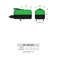 3005 - Servocomando elettrico con sblocco manuale - Tensione 230V - tempo apertura 40 s 3005 40