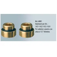 6081 - KIT nr. 2 Adattatori per ART. 1421-1422-423-1424, attacco 1/2" femmina. 6081