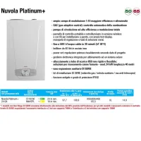 Baxi NUVOLA PLATINUM+ 24 GA Caldaia a condensazione con accumulo 40 l per riscaldamento e produzione istantanea ACS 7219700