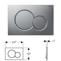 Geberit Sigma 01 Placca Di Comando Cromo Satinato 115.770.JQ.5