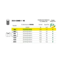 ECO COMBI 1 VB bollitore verticale da 500 litri per acqua di riscaldamentocon scambiatore corrugato in acciao Inox 316L per ACS 3270162316010