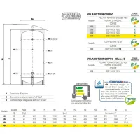 PDC serbatoio verticale ø650 per pompa di calore 500 litri 3001162311004