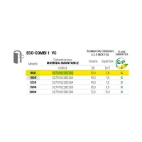 ECO COMBI 1 VC 800 serbatoio termoaccumulatore da 800 litri per acqua di riscaldamento con scambiatore corrugato in acciaio Inox 316L per ACS 3270162282262