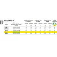 ECO COMBI 3 VC 1500 serbatoio termoaccumulatore da 1500 litri per acqua di riscaldamento con scambiatore corrugato in acciaio Inox 316L per ACS e 2 scambiatori fissi 3270162282285