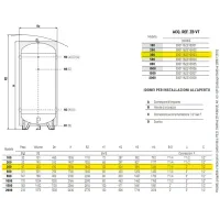 ZB VT serbatoio accumulatore verticale ø610 acqua refrigerata da 300 litri 3001162310003