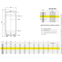 ZB VT serbatoio accumulatore verticale ø710 acqua refrigerata da 500 litri 3001162310004