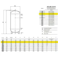 ZC20 VT serbatoio verticale ø550 acqua refrigerata da 300 litri 3001162130003