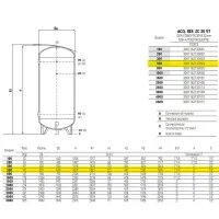 ZC20 VT serbatoio verticale ø650 acqua refrigerata da 500 litri 3001162130004