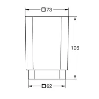 Grohe Selection Cube Bicchiere, bianco satinato 40783000