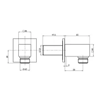 Presa acqua 1/2" cromata F2690CR