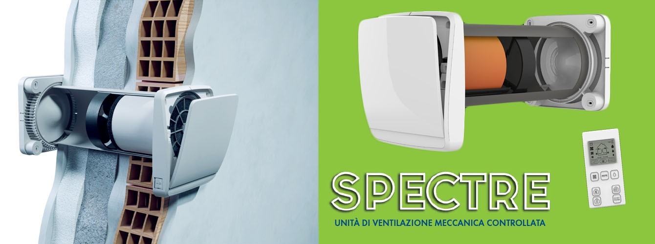 SPECTRE ACTIVE 2.0 - Il sistema di VMC ideale per ambienti singoli